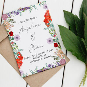 Mockup of a Flower Frame card